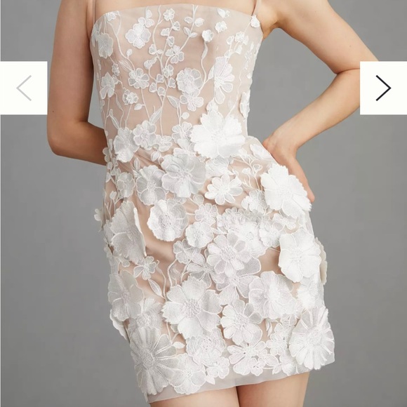 Anthropologie Helsi Structured Floral Mini Dress - Picture 2 of 6